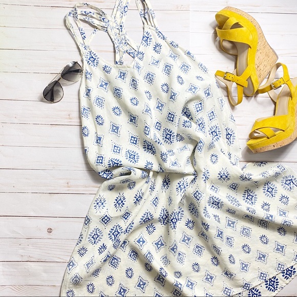 Artisan Ny Dresses & Skirts - ARTISIAN NY- Boho Print Linen Dress